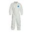 Tyvek 400 TY125S Disposable Chemical Resistant Coveralls w/ Zipper Closure & Stormflaps, White, Medium (Pack of 25) - Vend Packed
