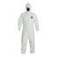 Tyvek 400 TY127S Disposable Chemical Resistant Coveralls w/ Zipper Closure, White, Medium (Pack of 25)
