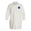 Tyvek 400 TY211S Frock w/ Collar, Elastic Wrists, Front Snap Closure, White, 2XL (Pack of 30)