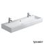120 cm x 47 cm x 16 cm Vero Bathroom Sink (White)
