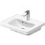 D-neo Hand Sink 19-5/8" (white) High Gloss, 1 Faucet Hole, Overflow, No Soap Dispenser