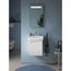 No.1 Hand Sink 17-3/4" (white) High Gloss, 1 Faucet Hole, Overflow