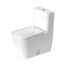Happy D.2 One-Piece Elongated Toilet 1.32/0.92 Gpf, Dual Flush, High Gloss (White), 2121010001