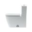 Happy D.2 One-Piece Elongated Toilet 1.32/0.92 Gpf, Dual Flush, High Gloss (White), 2121010001