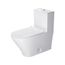 Durastyle Singleflushsiphon One-Piece Toilet, Flushing Rim, High Gloss (White), 2157010085