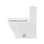 Durastyle Singleflushsiphon One-Piece Toilet, Flushing Rim, High Gloss (White), 2157010085