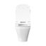 Durastyle Singleflushsiphon One-Piece Toilet, Flushing Rim, High Gloss (White), 2157010085