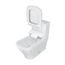 Durastyle Elongated One-Piece Toilet, 1.28 Gpf, Rimless, High Gloss (White), 2157510085