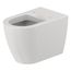 ME by Starck 0.8/1.28 GPF Floor Mounted One Piece Elongated Toilet Bowl Only - Less Seat and In-Wall Tank, Hygieneglaze (White)