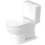 Durastyle Basic One-Piece Elongated Toilet, 1.28 Gpf, Left Hand Lever, Hygieneglaze (White), 21950120U3