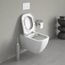 Happy D.2 Wall Mounted Toilet Bowl Dual Flush (white)
