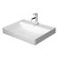 DuraSquare 24" Rectangular Ceramic Drop In Bathroom Sink, 1 Faucet Hole (White)
