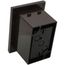 Low Profile Weatherproof InBox For New Brick Construction w/ Adapter Sleeve