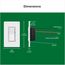 Diva Night Mode LED+ Dimmer Switch for Dimmable LED Bulbs, 150W Single-Pole or 3-Way (White)
