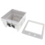 2-Gang Recessed Indoor InBox for New & Retrofit Construction (White)