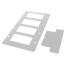 4-Gang Recessed Indoor InBox for New & Retrofit Construction (White)