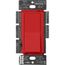 Diva 3-Wire Dimmer Switch for Ballasts/LED Drivers, 1000W/6A, 1 Pole/3-Way, 277V, Signal Red