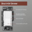 Diva 0-10V Dimmer Switch, 450W, Single-Pole/3-Way, No Neutral Required, 120V, DVSTV-453-WH, White