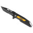 3-1/4" Stainless Steel Partially Serrated Tanto Folding Knife w/ Ball-Bearing Assist