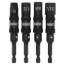 4 Piece Impact Ready Pivoting Nut Driver Set (1/4", 5/16", 3/8", 7/16")