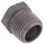 1/2" x 3/8" Black Steel Hexagon Bushing