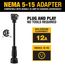 NEMA 5-15 Electric Vehicle Charger Adapter