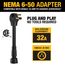 NEMA 6-50 Electric Vehicle Charger Adapter
