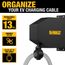 Universal Electric Vehicle Charger Retractable Cable Management Box