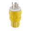 30A, 125/250V NEMA L14-30P, 3P, 4W, Locking Plug, Grounding, Wetguard (Yellow)