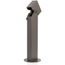 1-Gang 24" Stainless Steel Power Pedestal, Surface Mount, NEMA 3R, Lockable Flush Hinge Top, Self-Closing Lid, Bronze, Stainless Steel