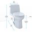 MS854114SG#01 Ultramax 1-Piece Elongated 1.6 GPF Toilet w/ CEFIONTECT (Cotton White)