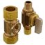 1/2" Nom Comp (5/8" OD) x 1/2" Nom Comp (5/8" OD) x 1/4" OD Comp Tee & Valve Kit, Lead Free (Brass)