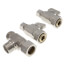 1/2" Nom Comp. (5/8" OD) x 3/8" OD x 3/8" OD 2 Straight Dual Shut-Off Valve, Lead Free (Brass)