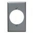 1-Gang Receptacle Wallplate, Standard Size, Aluminum