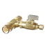 1/2" x 1/2" Fem. CPVC (1/2" Nom. Pipe) x 1/4" OD Comp Tee & Valve Kit, Lead Free (Brass)