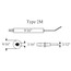 9/16" Diameter Type 2M Electrode with 6" Insulator (2 Pack)