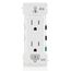 Lever Edge Tamper-Ressistant Duplex Receptacle, NEMA 5-15R - White (15A, 125V)