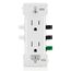 Lever Edge Tamper-Ressistant Duplex Receptacle, NEMA 5-15R - White (15A, 125V)
