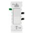 Lever Edge Single-Pole Self-Grounding Rocker Switch - White (15 Amp, 120/277V)
