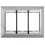 Three Gang MOS Wallplate w/ ID Windows, Stainless Steel