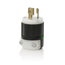 Locking Plug, 15A, 250V Power Indication (Black) & White