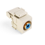 RCA 110-termination Quickport, Connector (Blue) Barrel (Ivory) Housing