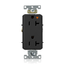 20A Decora Plus Isolated Ground Duplex Receptacle/outlet, Self-grounding, Back/Side Wire (Black)