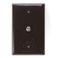 Midsize Video Wall Jack, F Connector (Brown)