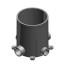 5" Dia. Round Floor Box w/ Reducer Plugs & 3/4" & 1" Hubs