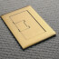 Single-Gang Rectangular Floor Box Cover - Brass