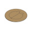 Two-Door Cover for Dual-Service Round Floor Boxes, for Use with Duplex Devices & Data Ports (Brass)