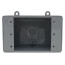 1-Gang Hub Less FD Deep Weatherproof Box, 25 CU (Gray)