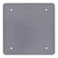 2-Gang Weatherproof Blank Box Cover (Gray)