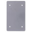 1-Gang Weatherproof Blank Box Cover (Gray)